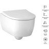 Комплект инсталляции GEBERIT ICON 500,362.TC.I с подвесным унитазом