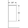 Шкаф GEBERIT SMYLE SQUARE 500,358.JL.1 песчаный глянцевый